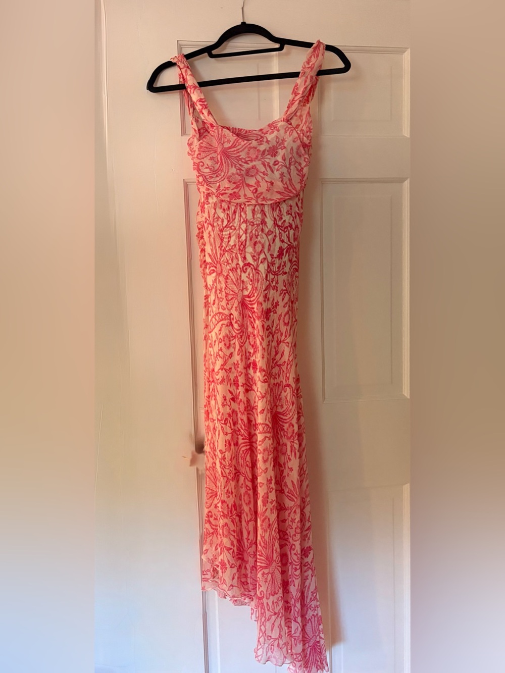 Diane Von Furstenberg Pink Floral High-Low Dress